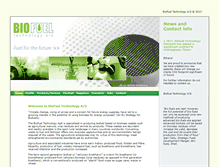 Tablet Screenshot of biofueltechnology.dk